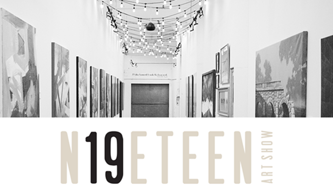 Image: "19" invitational exhibition curated by Dana Depew opening reception