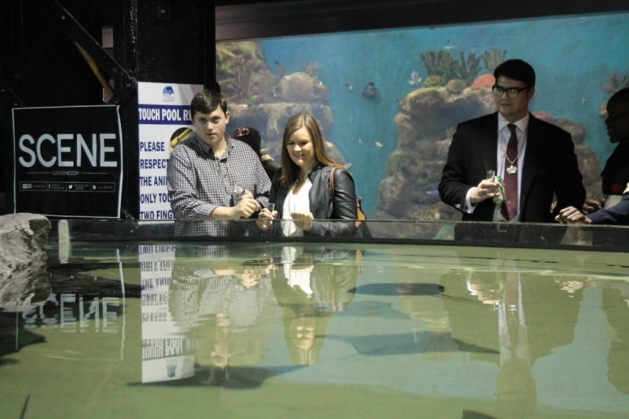 25 Photos of the Adult Swim: Whiskey and Bourbon Tasting at the Greater Cleveland Aquarium