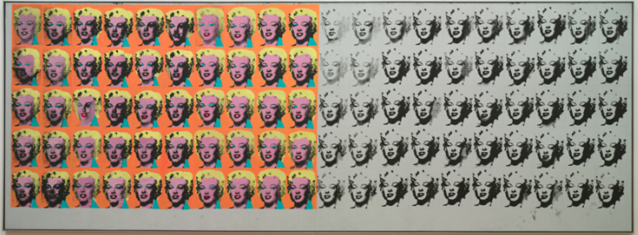 As a culture, we’ve been inundated with pop art-themed stuff for decades; you can blame Andy Warhol for that one. Check out one of his most iconic works in person: 100 Marilyn Monroes beaming down in varying shades, their expressions as sultry as ever. Each face, though, is slightly different and warped, and the harder you stare at them, the freakier they become. Enjoy!