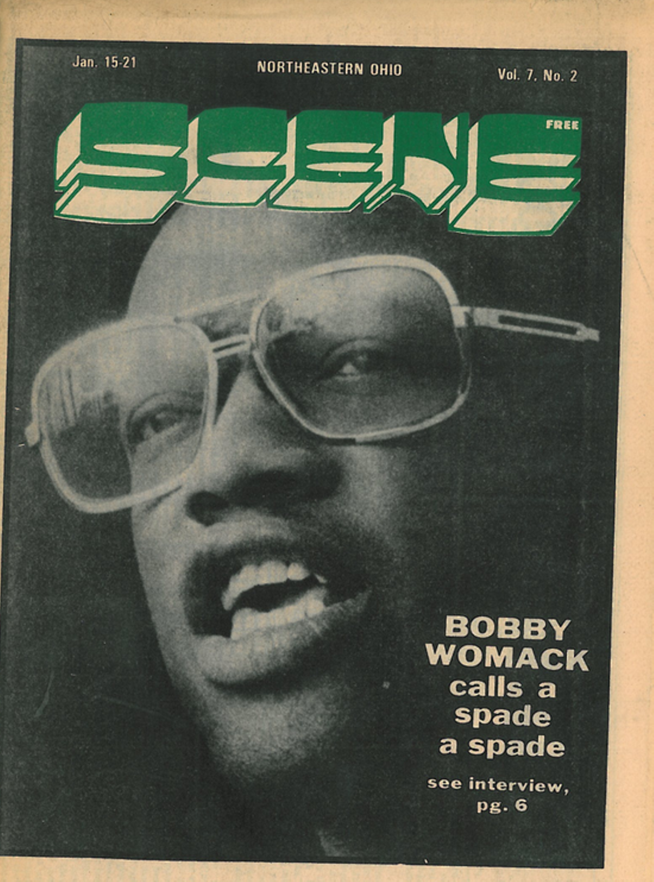 "Bobby Womack calls a spade a spade," 1975.