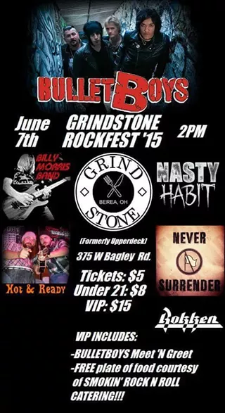 BulletBoys promo poster