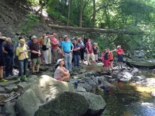 Image: Doan Brook gorge hike with Dr. Roy Larick