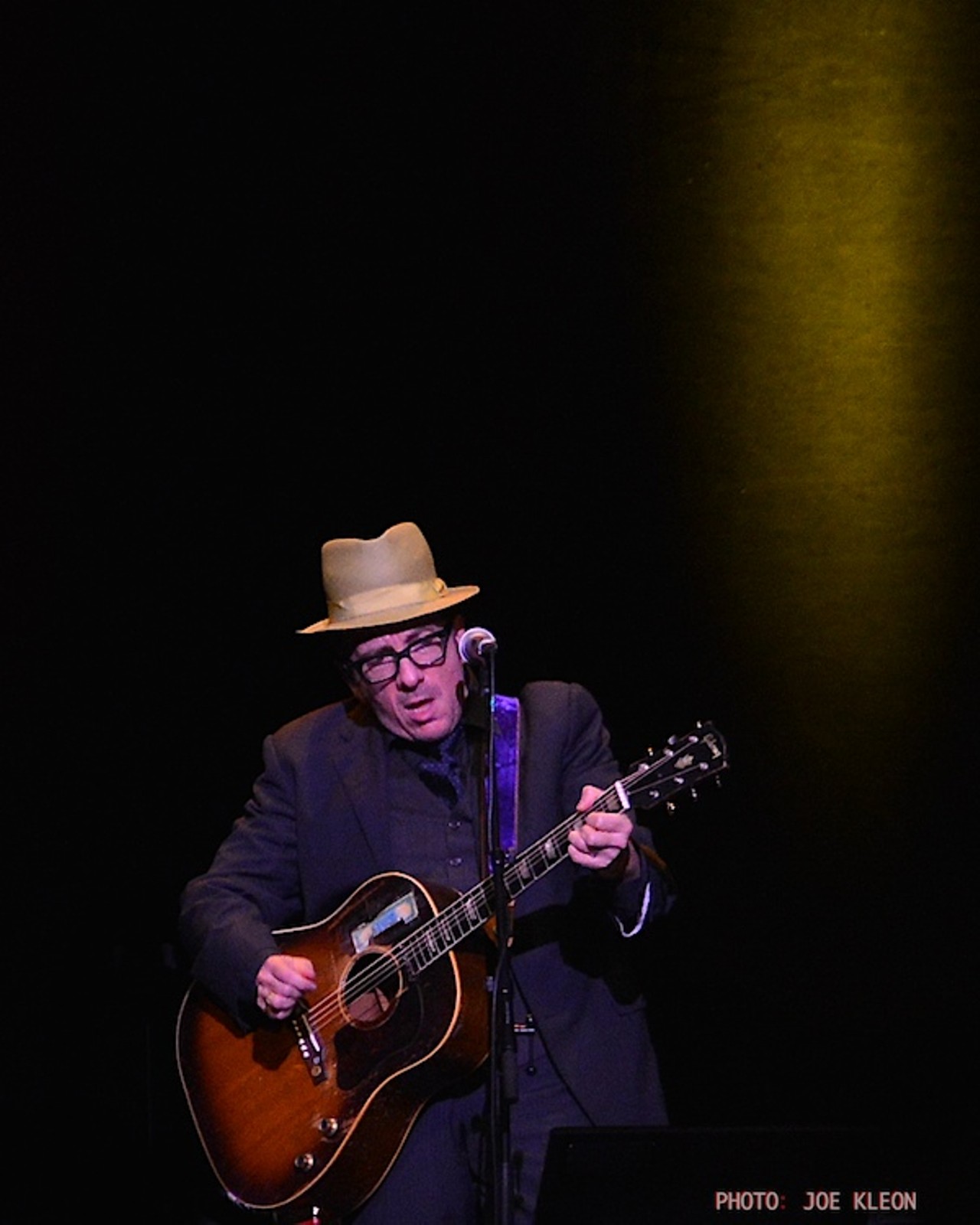 Elvis Costello Performing at the Palace Theatre