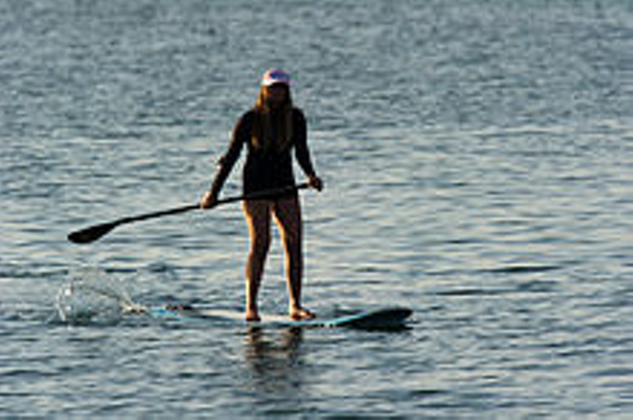 Everyone's been raving about "stand-up paddling," which looks odd but seems totally fun. Get to it!