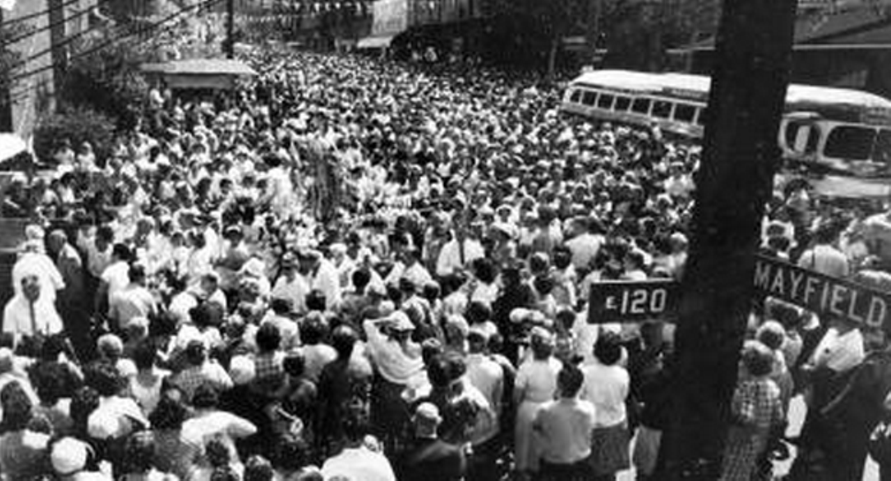 Feast of Assumption parade, 1962.