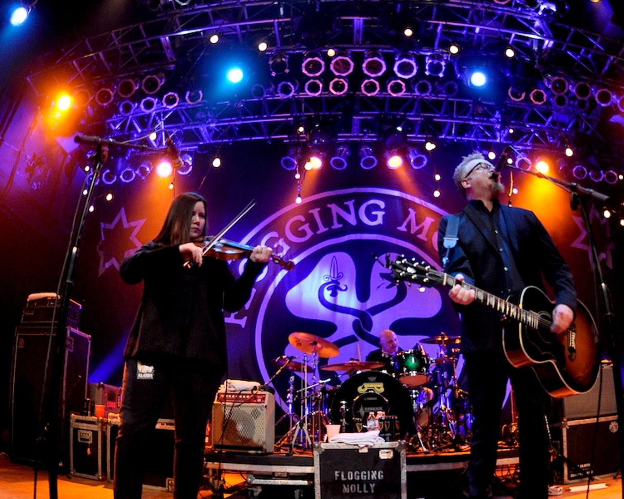 Flogging Molly performing at House of Blues