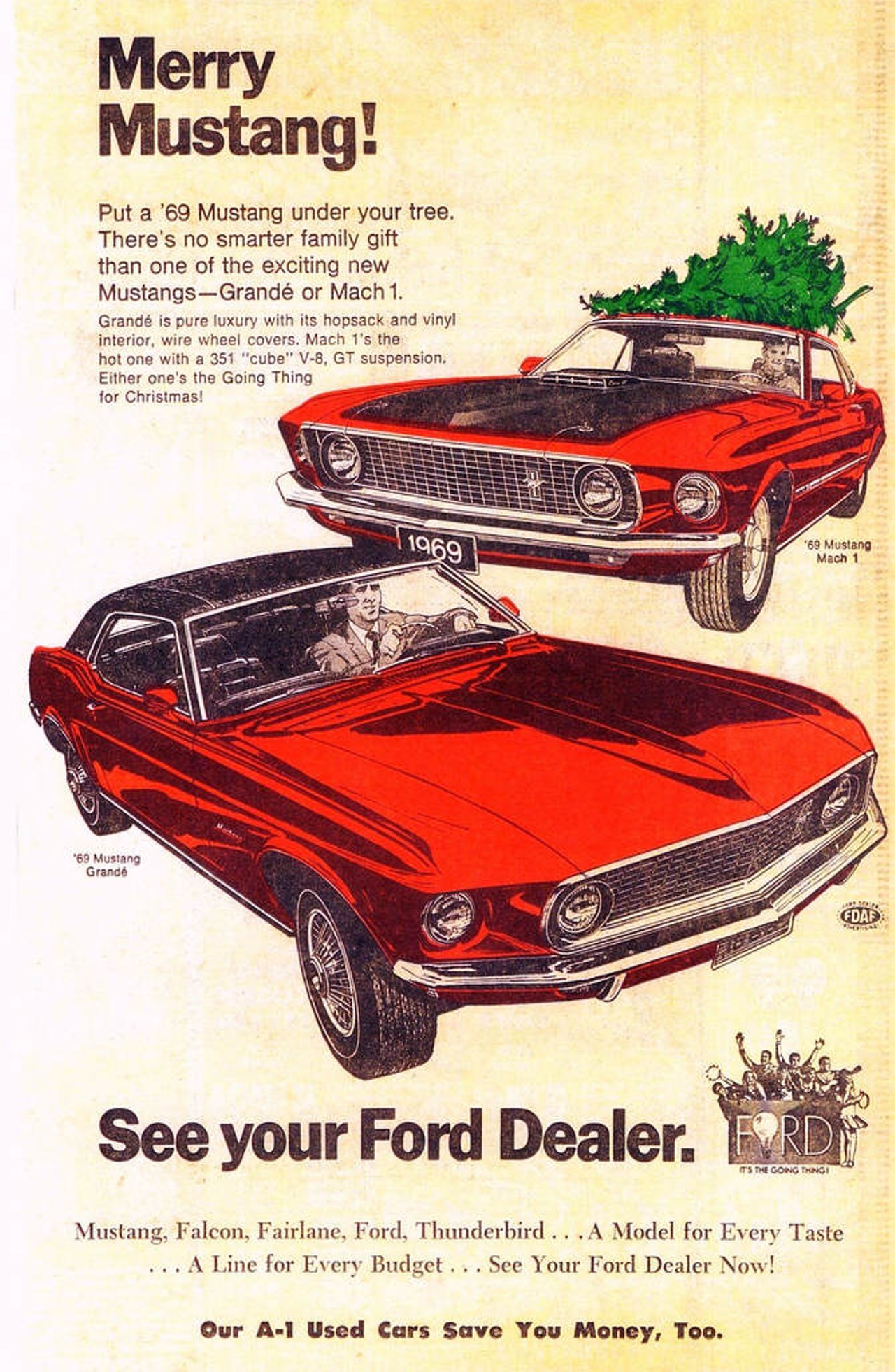 Ford Mustang Mach 1 and Grandé, 1969