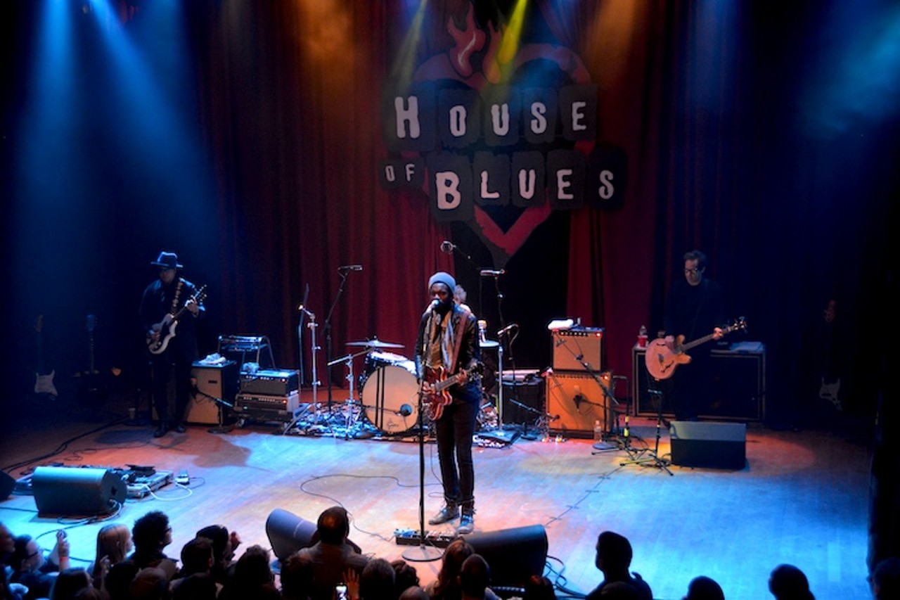 Gary Clark Jr. and opener Austin Walkin Cane performing at House of Blues