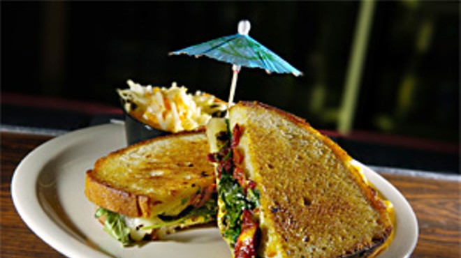 Grilled Cheese No. 4, stuffed with arugula, pesto, and sun-dried tomato, is a No. 1 hit.