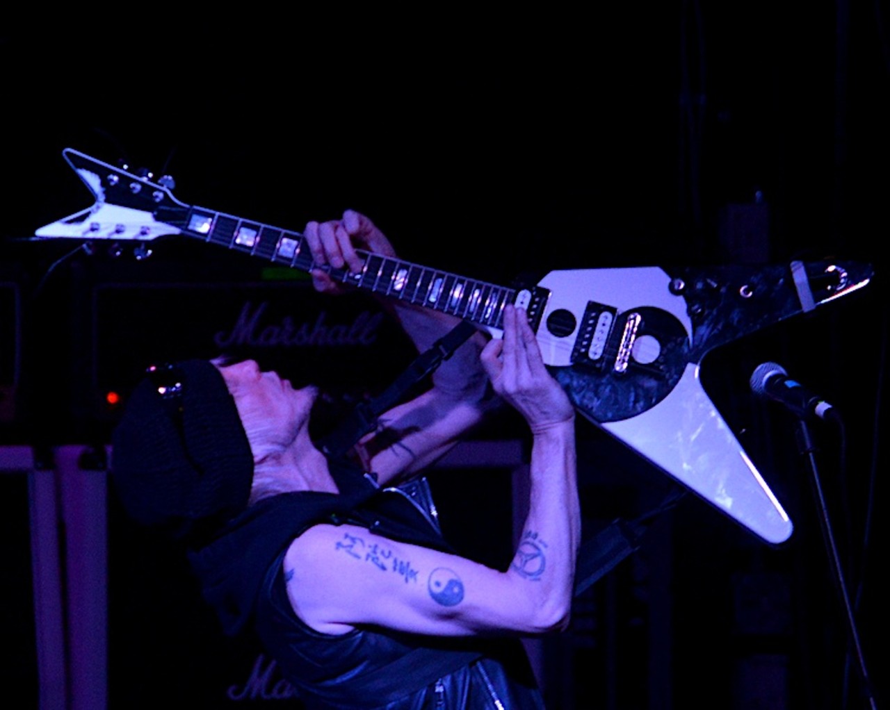 Guitarist Michael Schenker performing last night at the Agora Ballroom