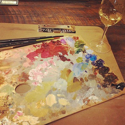 Head on over to Mitchell's UltraLounge tonight beginning at 7:30 p.m. for a fun and creative evening of art, socializing, and wine. Bring an open mind and $30 to purchase tickets at the door, and the rest of your supplies will be provided for you.