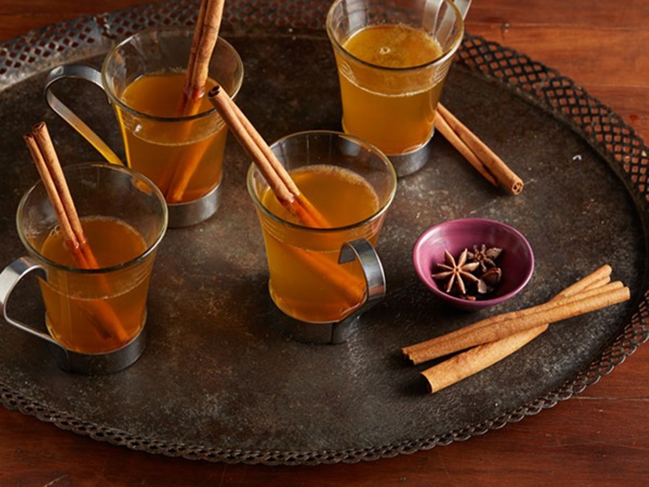 Hot Mulled Cider - Heat up a batch of this traditional mulled cider and encourage your family to keep it classy this Thanksgiving. Find the recipe at Food Network.