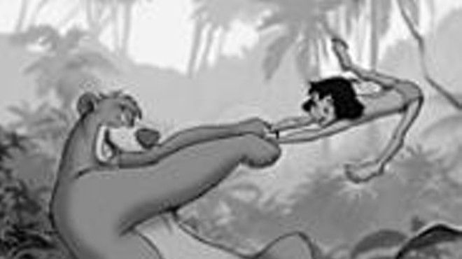 Jungle love or homoerotic experimentation? Only 
    Disney knows for sure.