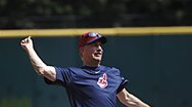 Kevin Costner Practiced with the Cleveland Indians Yesterday