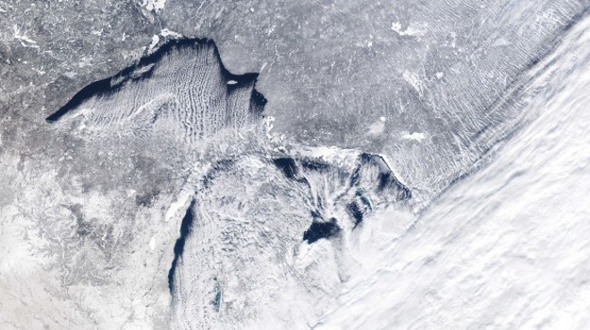 Lake Erie is Almost Completely Frozen Over