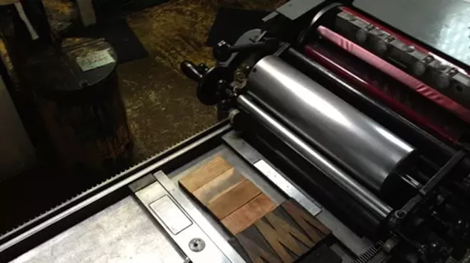 Image: Letterpress Printing with Legos