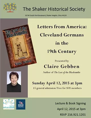 Image: &ldquo;Letters from America: Cleveland Germans in the 19th Century&rdquo; with Claire Gebben