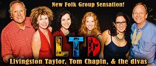 Image: LIVINGSTON TAYLOR, TOM CHAPIN, AND EVA BRING IN THE FOLK AS LTD PLUS PERFORMS AT CAIN PARK JUNE 18