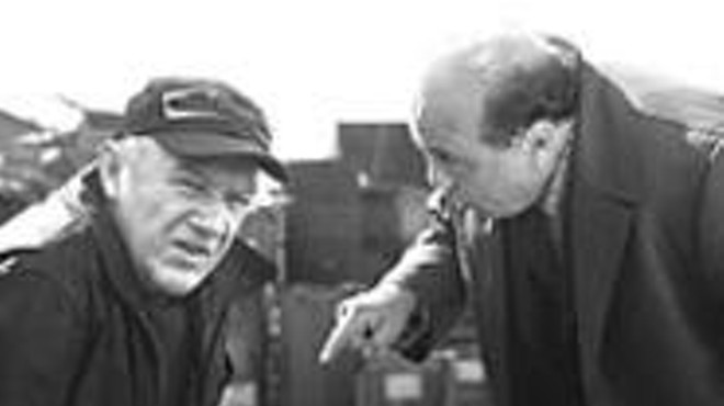 Moore (Hackman) and Bergman (DeVito), gasping through lame Mamet 
    dialogue