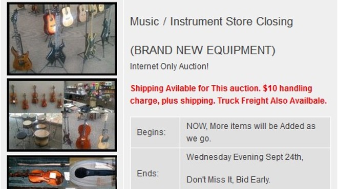 Music Store Auction