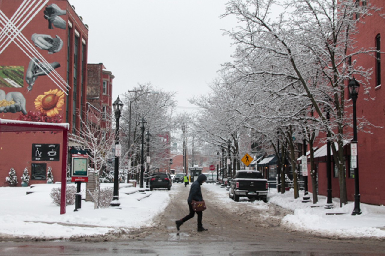 PHOTOS: A Walk Through Ohio City on a Snowy Monday Afternoon