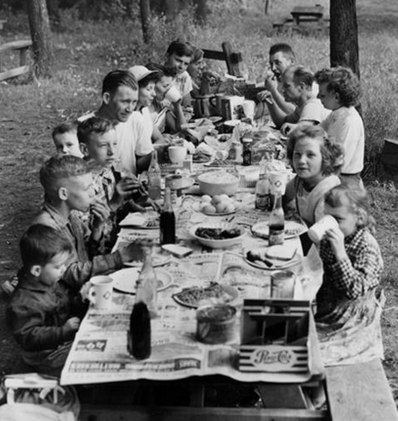 Picnicking in North Chagrin Reservation, 1953