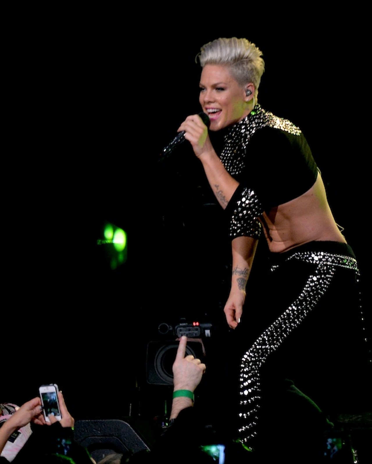 Pink performing at Quicken Loans Arena