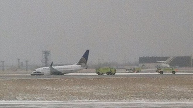 Plane Skids Off Runway At Cleveland Hopkins; No Injuries Reported