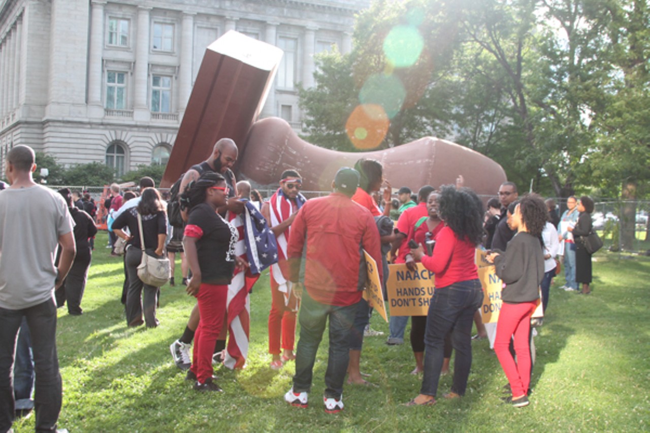 Scenes from the Aug. 14 Rally Against Brutality