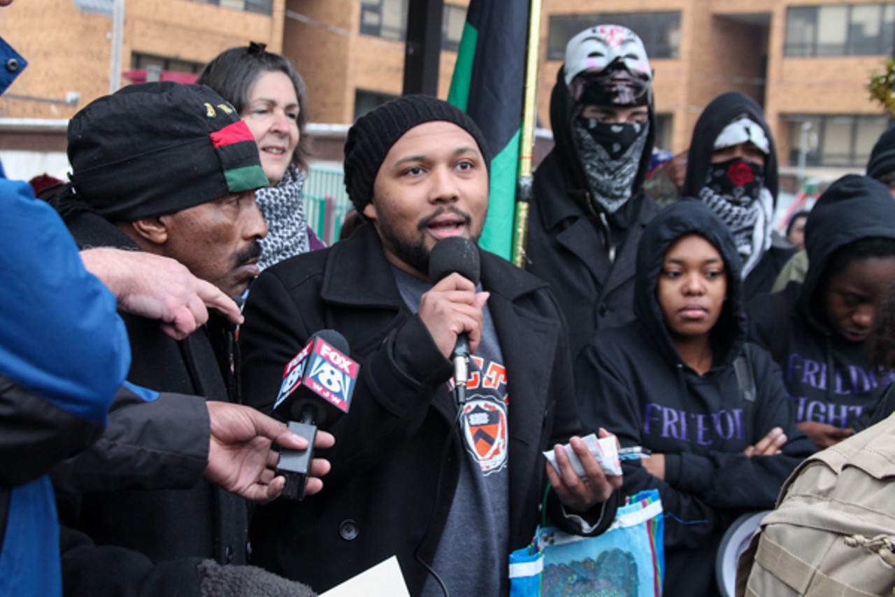 Scenes from the "Ferguson2CLE" Protests Dec. 20