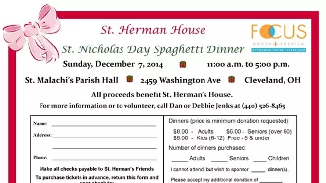Image: St. Herman House Benefit Spaghetti Dinner