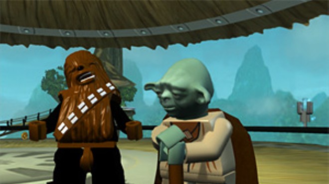 Star Wars blockheads Chewie and Yoda.