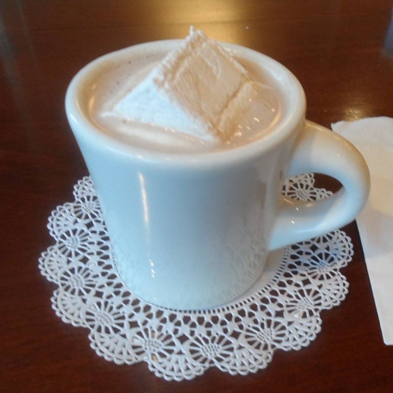Sweet Moses is the ultimate hot chocolate destination. In fact, they use a recipe from 1911, and top it all off with a marshmallow square! Enjoy a cup today at 6800 Detroit Ave., Gordon Square, 216.651.2202.