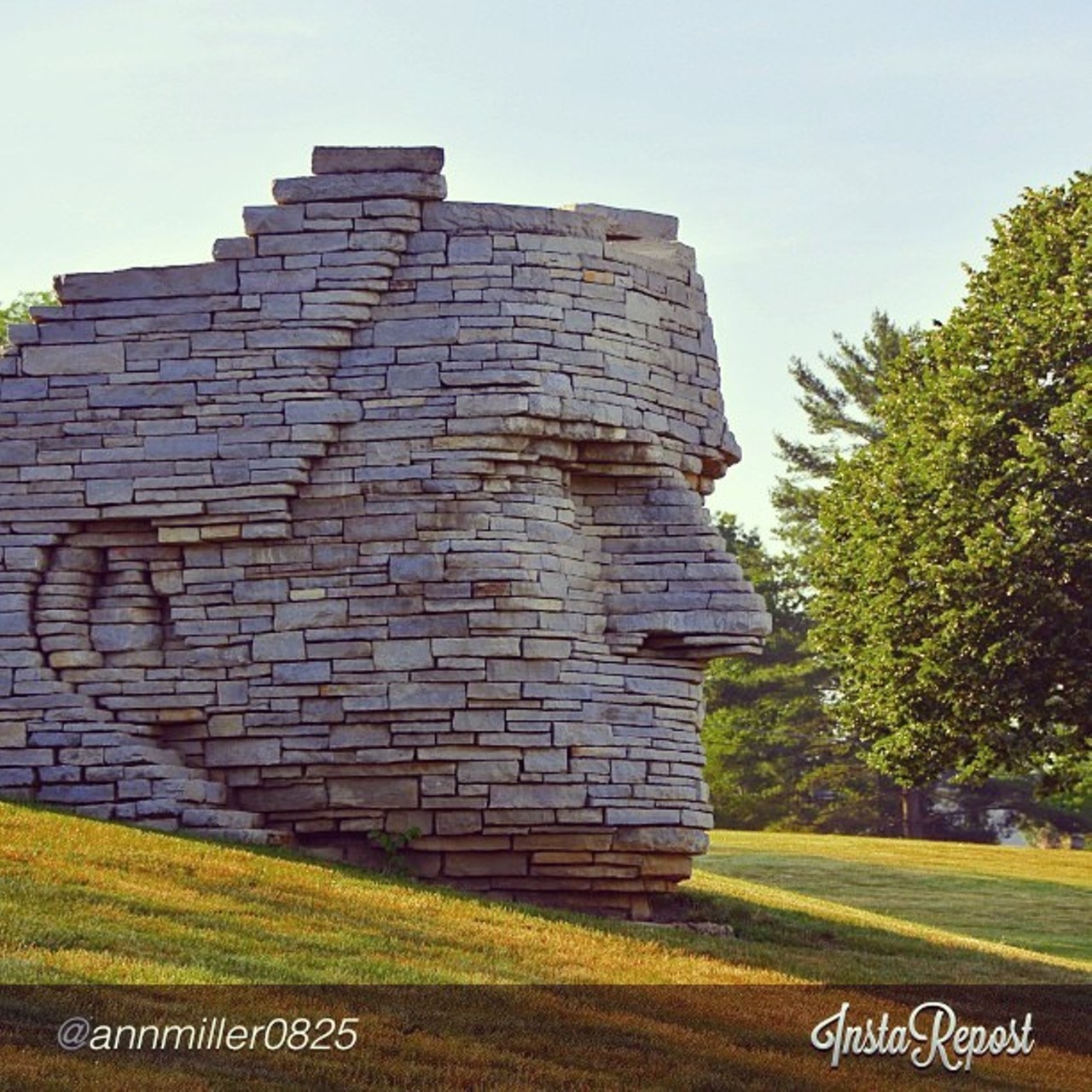 The Chief Leatherlips Monument in Dublin Scioto Park is worth a trip on its own. The sculpture is constructed from native limestone and is open on the top. Climb up and take in the remarkable view of the river against a colorful backdrop of fall foliage.