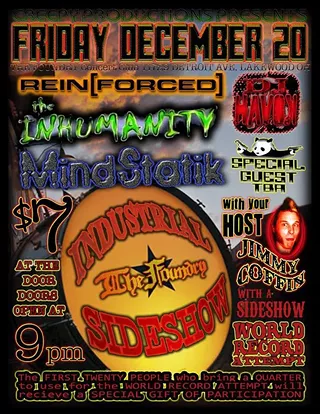 Image: THE INDUSTRIAL SIDESHOW!!!