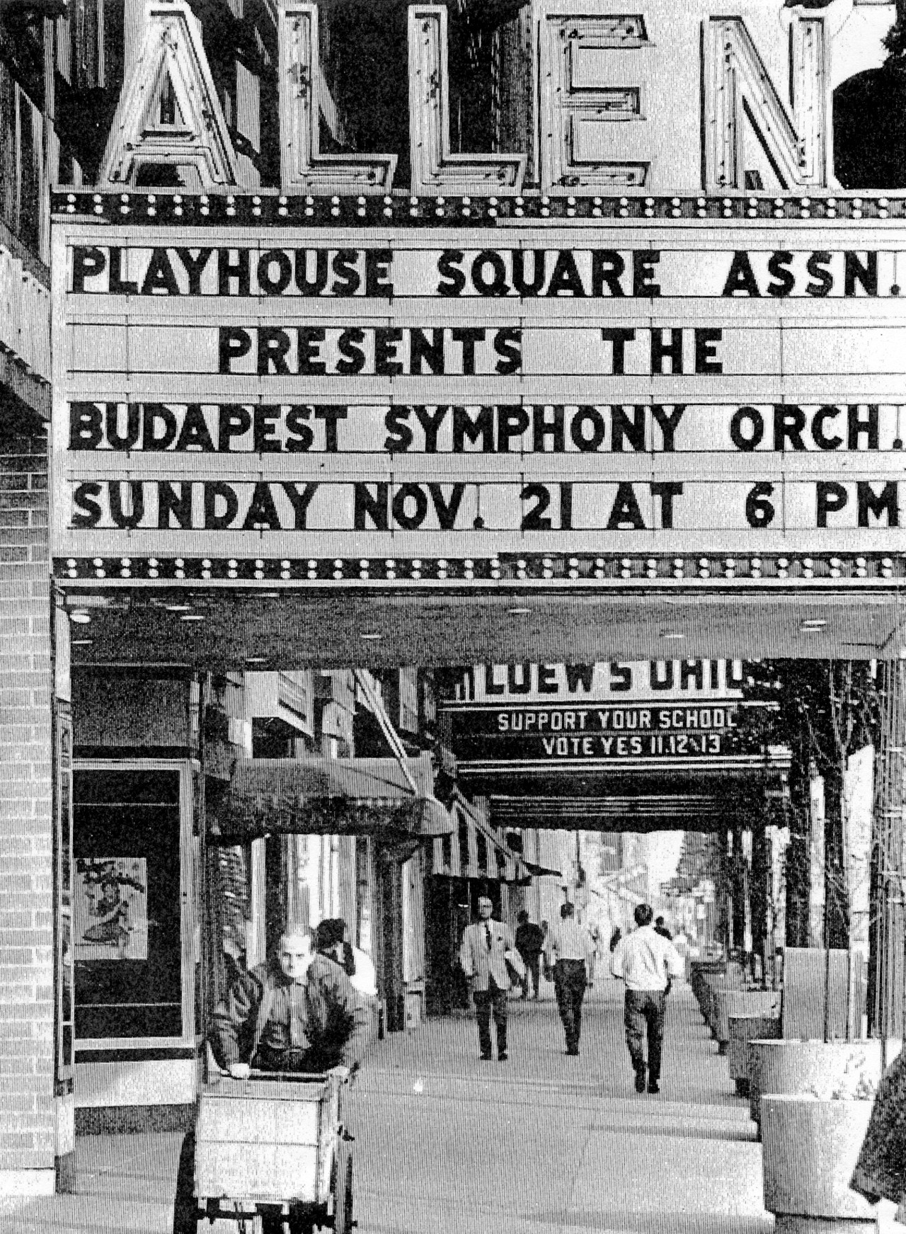 The marquee at the Allen.
