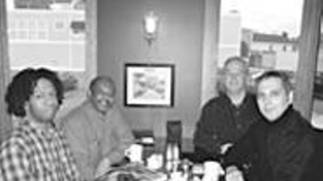The Undercurrents Anti-Suck Commission: Derek 
    Poindexter, Ken Miles, John Latimer, and Ed Van der 
    Kuil (from left).