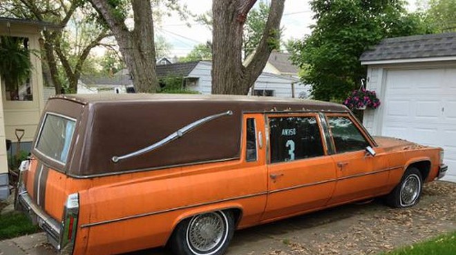 There's a Browns Hearse For Sale on Craigslist