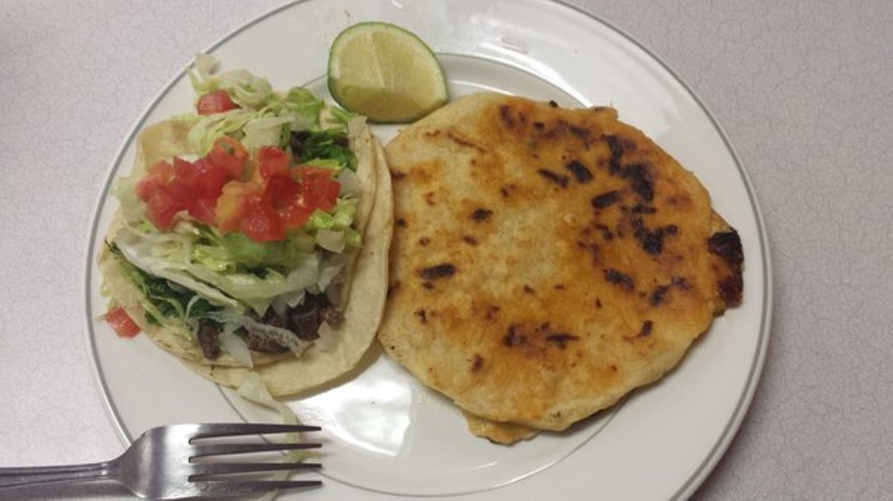 This quick-casual joint specializes in those little Central American treats called pupusas. Filled with various toppings, the thick tortillas are griddle fried till crisp and corny. Also on tap here are great tacos and tamales: fresh, cheap, and utterly delicious. 
3685 W. 105th St., 216-688-0338. $$