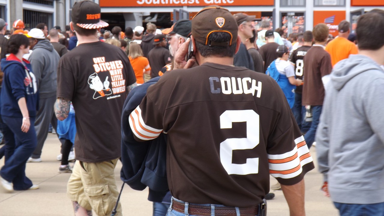 Tim Couch (1999-2003) was the first draft pick of the new Browns, but threw more interceptions (67) than touchdowns (64) his 62 games for Cleveland. Ouch.
