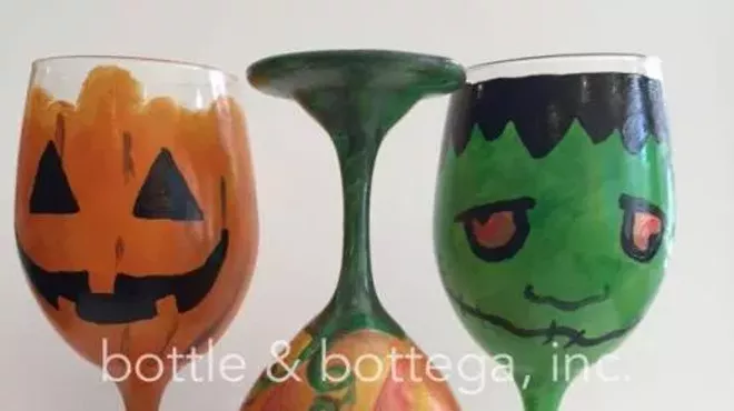 Image: Halloween Glass Paint & Sip - Pick your Glassware