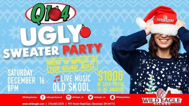 Image: Q104 & Old Skool Ugly Sweater Party at Wild Eagle Saloon