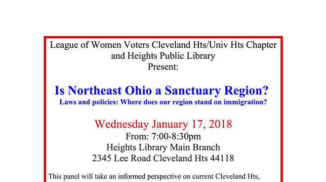 Is NE Ohio a Sanctuary Region? Where do we stand on immigration