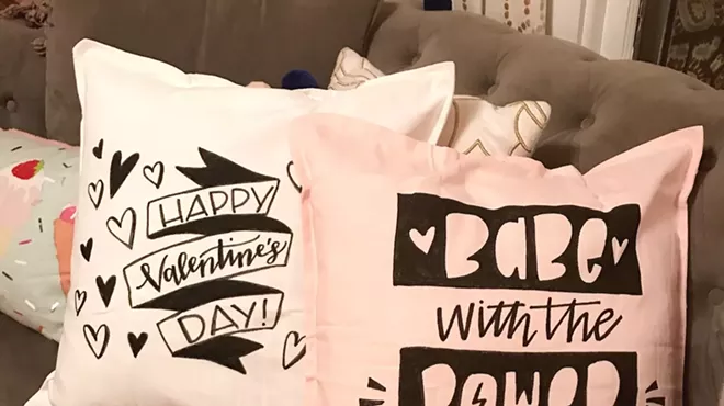 Image: Galentine's Pillows & Penmanship Party + Workshop