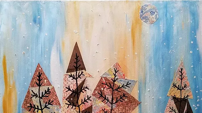 Image: Sip and Paint: Winter Trees