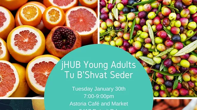 Image: JHUB Young Adults Tu B'Shvat Seder