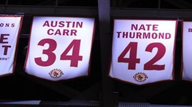 Three Years Ago Today Someone Stole Austin Carr's Banner From the Rafters of the Q