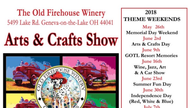 Old Firehouse Winery Arts & Crafts Show - Theme: Memorial Day!
