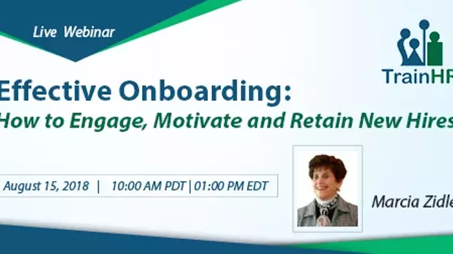 Image: Web Conference on Effective Onboarding: How to Engage, Motivate and Retain New Hires