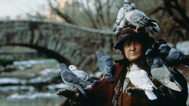 The 'Pigeon Lady' from HOME ALONE 2 (Not the actual woman housing these 600 birds)